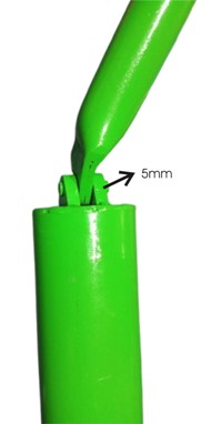 Gear lock hinges are 5 mm thick