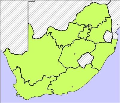 Map of South Africa