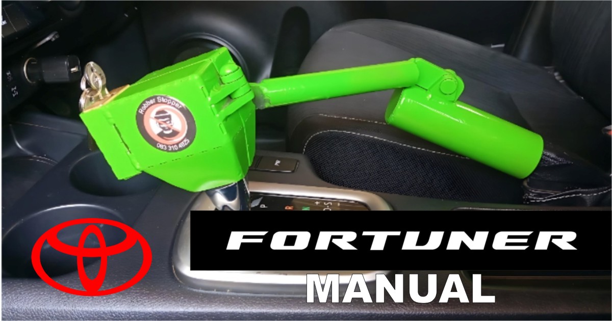Robber Stopper™ Gear Lock for Toyota Fortuner manual transmission
